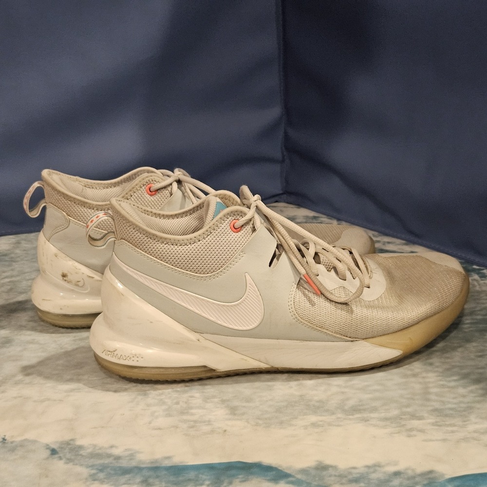 Nike Air Max Mens Size 12 White Gray Athletic Sneakers Running Shoes